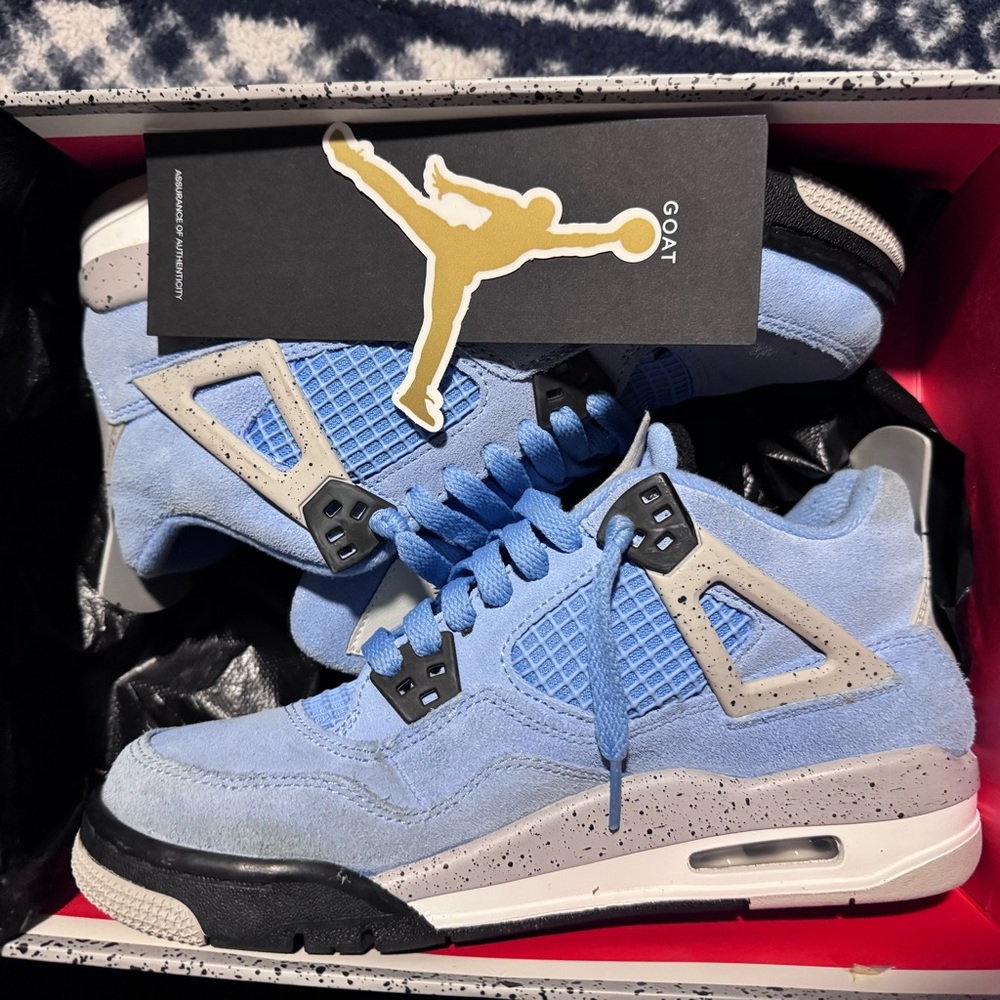 AIR JORDAN 4 RETRO GS University Bleu Black
